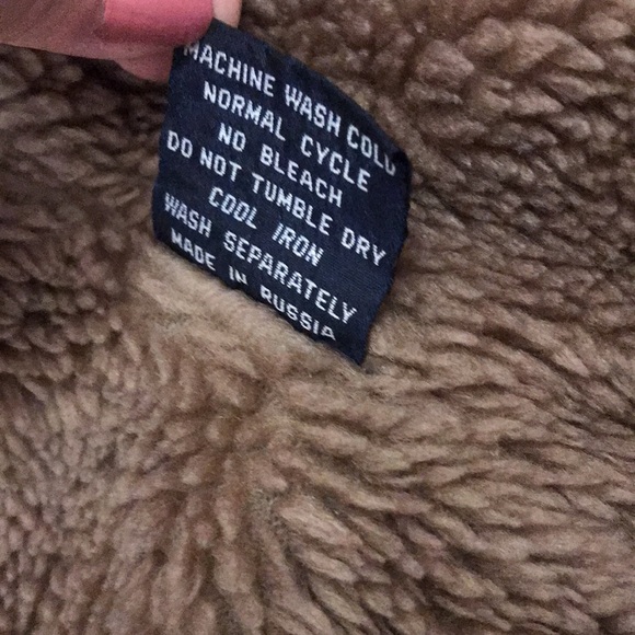 Canal Jeans Vintage Blue/Brown Denim/Sherpa Jacket Size S. Used in mint cond. - Picture 6 of 9